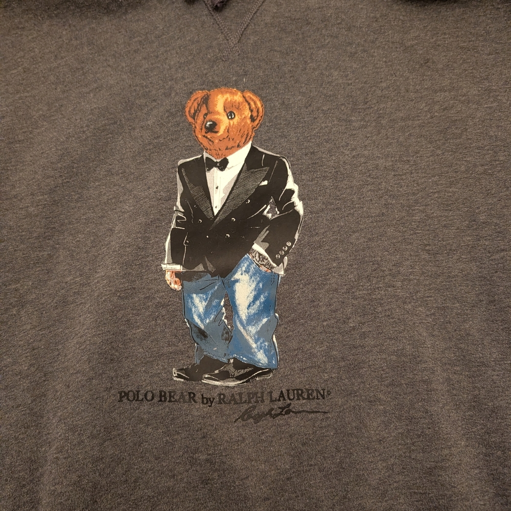 Polo Bear by Ralph Lauren Gray Hoodie - Picture 2 of 5